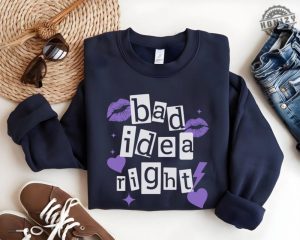 Bad Idea Right Sweatshirt Olivia Song Inspired Hoodie Stylish Gift For Olivia Fans Tshirt Comfortable Music Lovers Tee Trendy Fan Apparel honizy 2