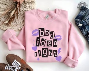 Bad Idea Right Sweatshirt Olivia Song Inspired Hoodie Stylish Gift For Olivia Fans Tshirt Comfortable Music Lovers Tee Trendy Fan Apparel honizy 3