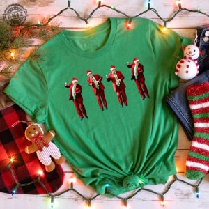 Trump Dance Christmas Shirt Funny Trump Tshirt Christmas Republican Hoodie Christmas Santa Trump Sweatshirt Republican Gift honizy 2