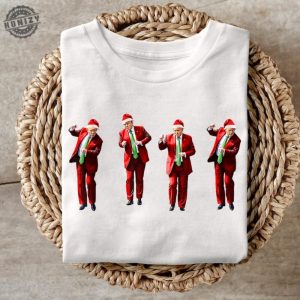 Trump Dance Christmas Shirt Funny Trump Tshirt Christmas Republican Hoodie Christmas Santa Trump Sweatshirt Republican Gift honizy 3