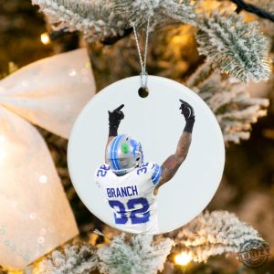 Brian Branch Middle Finger Ornament Perfect Gift For Lions Fans Detroit Football honizy 2 1