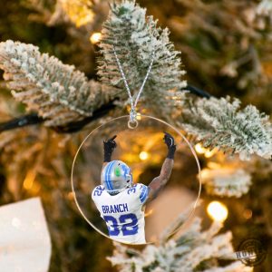 Brian Branch Middle Finger Ornament Perfect Gift For Lions Fans Detroit Football honizy 3 1