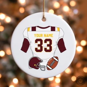 Personalized American Football Ornament Gift For Football Player Custom Name Ornament Football Gift Ornament honizy 2 1