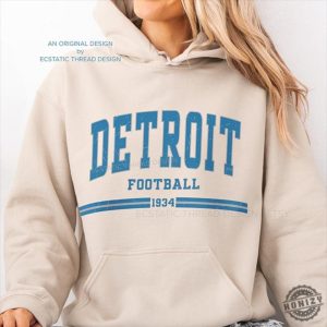 Detroit Football Hoodie Vintage Detroit Football Detroit Football Gift Detroit Lions Hoodie Football Detroit For Women And Men honizy 5