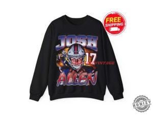 Josh Allen Crewneck Sweatshirt Vintage Josh Allen Graphic Tee 90S Style Hoodie Sweater Unisex Gifts For Him And Her honizy 3