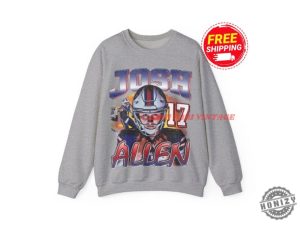 Josh Allen Crewneck Sweatshirt Vintage Josh Allen Graphic Tee 90S Style Hoodie Sweater Unisex Gifts For Him And Her honizy 4