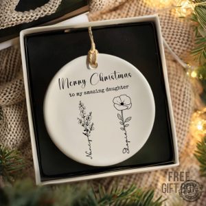 Mom Daughter Christmas Ornament Personalized Mom Daughter Ornament For Christmas Personalized Daughter Ornament Gift For Christmas From Mom honizy 5