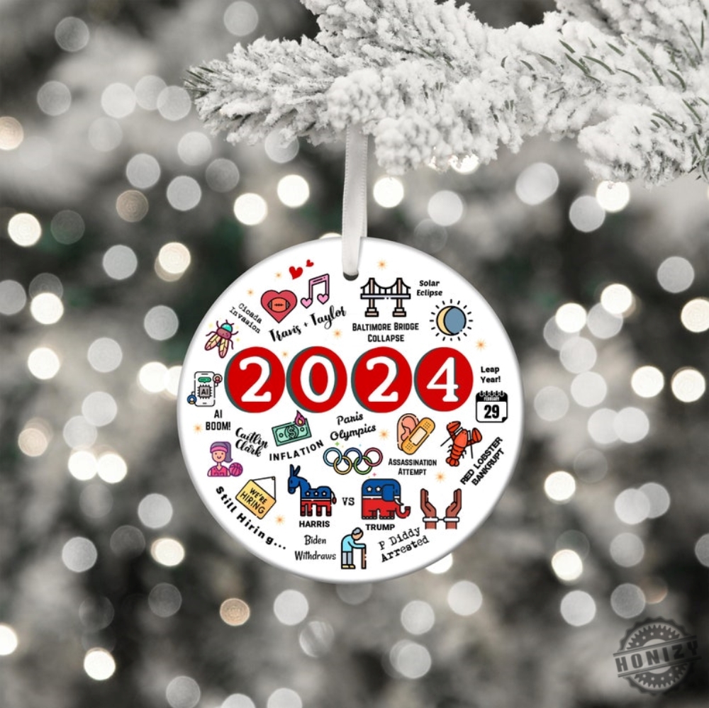 2024 Christmas Ornament 2024 Year In Review Ornament Major Notable Events Ornament Annual Memories Year To Remember Ornament For 2024