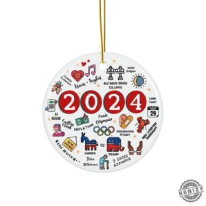 2024 Christmas Ornament 2024 Year In Review Ornament Major Notable Events Ornament Annual Memories Year To Remember Ornament For 2024 honizy 4