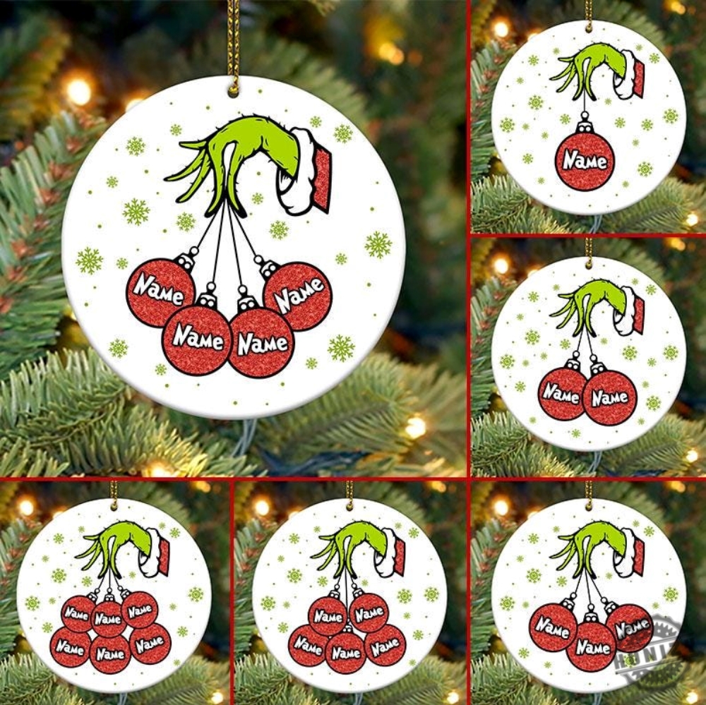 Custom Family Christmas Ornament Personalized Christmas Ornament Family Members Ornament 2024 Christmas Ornament