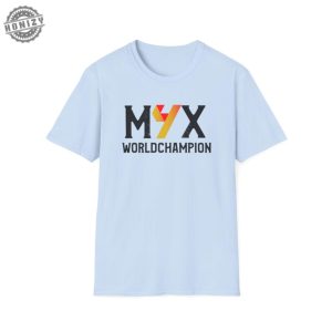 Max Verstappen 4 Time World Champion Formula 1 Unisex Softstyle Tshirt Tee Shirt Racing Fan Gift Sports Apparel honizy 4