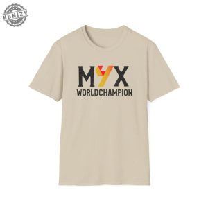 Max Verstappen 4 Time World Champion Formula 1 Unisex Softstyle Tshirt Tee Shirt Racing Fan Gift Sports Apparel honizy 7