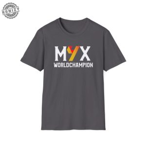 Max Verstappen 4 Time World Champion Formula 1 Unisex Softstyle Tshirt Tee Shirt Racing Fan Gift Sports Apparel honizy 8