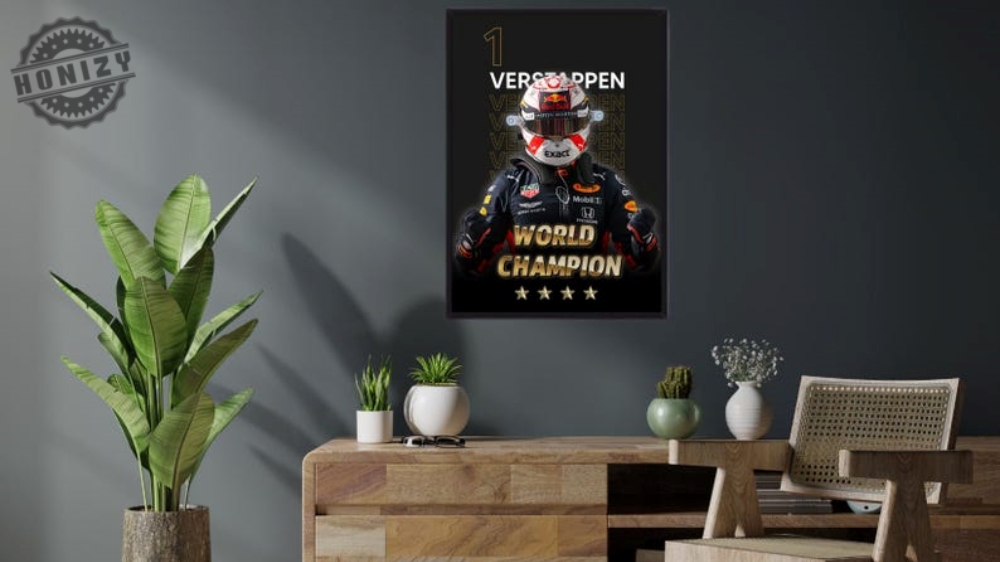 Max Verstappen Poster World Champion Red Bull Racing Wall Art Printable F1 Digital Download Gift Sports Art Formula 1 Red Bull