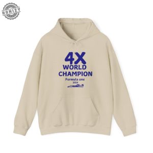 Max Verstappen 4X World Champion Hoodie Unisex Sweatshirt Formula One Apparel Racing Fan Gift Celebration Wear Hoodie honizy 2