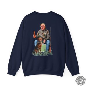 Hunting Trump Shirt Western Trump Sweatshirt Trump Duck Hunting Tshirt Trump Supporter Hoodie Christmas Gift For Hunting Dad honizy 3