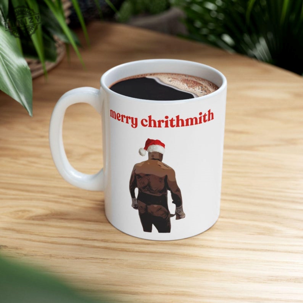 Mike Tyson Butt Funny Merry Chrithmith Coffee Mug Funny Christmas Gift Drinking Coffee Tea Cup Xmas Present For Mom Gift For Dad Gifts