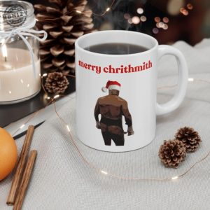 Mike Tyson Butt Funny Merry Chrithmith Coffee Mug Funny Christmas Gift Drinking Coffee Tea Cup Xmas Present For Mom Gift For Dad Gifts honizy 4