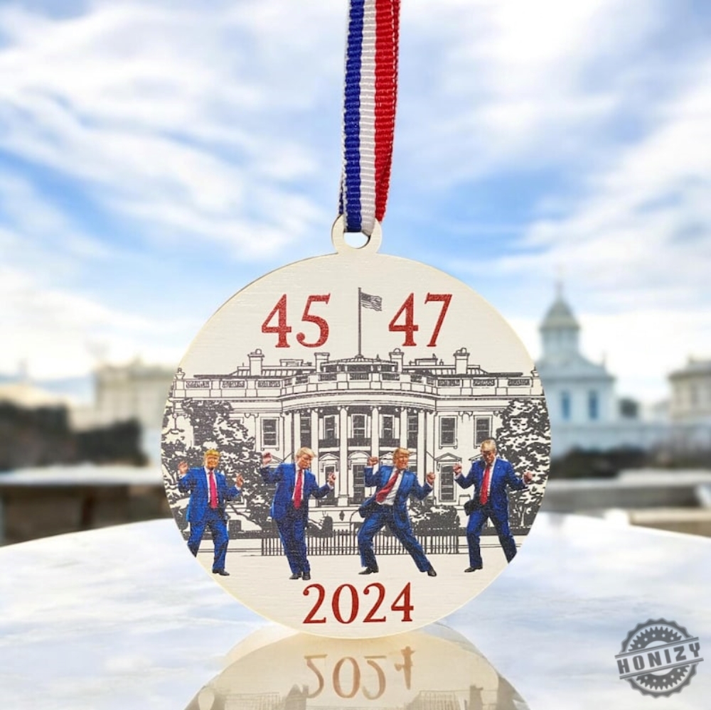 Trump 45 47 Ornament 2024 Election Ornament Republican Ornament Conservative Gift Trump Ornament Trump Happy Dance