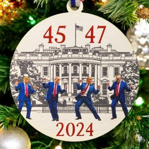 Trump 45 47 Ornament 2024 Election Ornament Republican Ornament Conservative Gift Trump Ornament Trump Happy Dance honizy 2