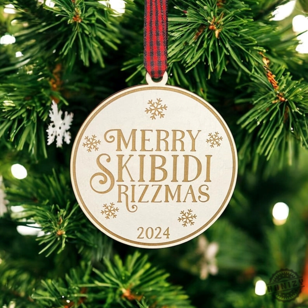 Merry Skibidi Rizzmas Ornament Skibidi Ornament 2024 Ornament Ohio Skibidi Toilet Rizz 2025 Ornament