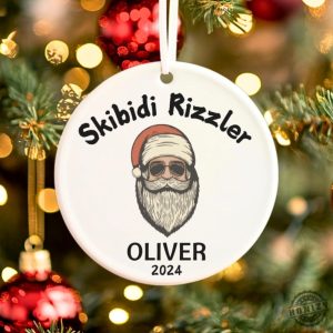 Skibidi Rizzler Custom Teen Meme Christmas Ornament Gen Alpha Funny White Elephant Gift Teen Slang Skibidi Toilet Ohio Rizz honizy 4