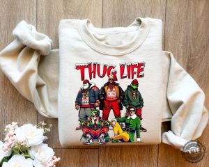 Thug Life Christmas Tshirt Thug Life Christmas Movie Sweatshirt Friends Gifts For Women Holiday Crewneck Xmas Hoodie Womens Halloween Gifts honizy 2