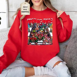 Thuglife Christmas Sweatshirt Christmas Movies Shirt Friends Gifts For Women Holiday Crewneck Xmas Xmas Graphic Tee honizy 3