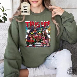 Thuglife Christmas Sweatshirt Christmas Movies Shirt Friends Gifts For Women Holiday Crewneck Xmas Xmas Graphic Tee honizy 5