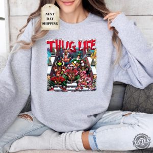 Thuglife Christmas Sweatshirt Christmas Movies Shirt Friends Gifts For Women Holiday Crewneck Xmas Xmas Graphic Tee honizy 7