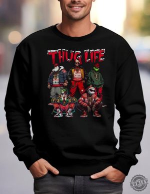 Thug Life Christmas Sweatshirt Oversized Christmas Tshirt Unisex Hoodie honizy 3