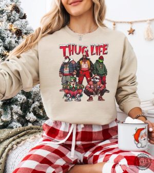 Thug Life Christmas Sweatshirt Oversized Christmas Tshirt Unisex Hoodie honizy 4