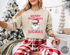 Merry Rizzmas Sigmas Shirt Gen Alpha Xmas Tshirt Funny Santa Claus Sweater Funny Xmas Hoodie Funny Middle Schooler Gift honizy 6