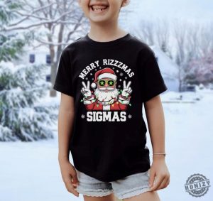 Merry Rizzmas Sigmas Funny Kids Christmas Shirt Gen Alpha Shirt Santa Hoodie Middle School Christmas Sweatshirt Christmas Gifts For Kids honizy 2