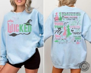 Wicked 2 Side Shirt Wicked Defy Gravity Sweatshirt Wizard Of Oz Hoodie Wicked Tshirt Wizard Of Oz Shirt Broomstick Gift honizy 2