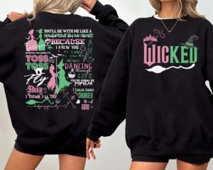 Wicked 2 Side Shirt Wicked Defy Gravity Sweatshirt Wizard Of Oz Hoodie Wicked Tshirt Wizard Of Oz Shirt Broomstick Gift honizy 4