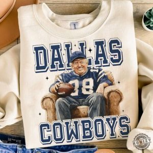 Cowboys Trump Football Shirt Dallas Coboys Football Trump Tshirt Football Christmas Hoodie Blue And White Football Sweatshirt honizy 4