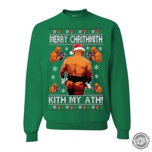 Mike Tyson Ugly Christmas Sweater Unisex Crewneck Sweatshirt Hoodie Tshirt honizy 3