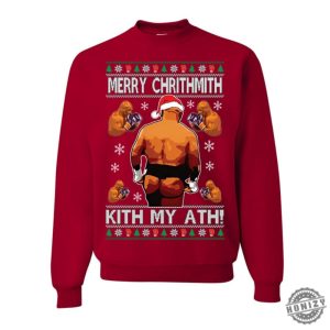 Mike Tyson Ugly Christmas Sweater Unisex Crewneck Sweatshirt Hoodie Tshirt honizy 4