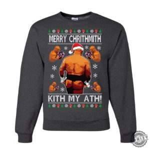 Mike Tyson Ugly Christmas Sweater Unisex Crewneck Sweatshirt Hoodie Tshirt honizy 6