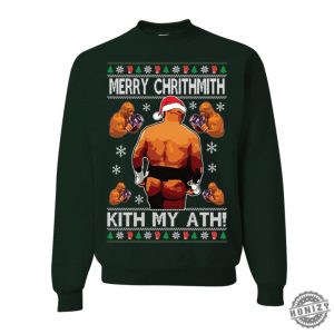 Mike Tyson Ugly Christmas Sweater Unisex Crewneck Sweatshirt Hoodie Tshirt honizy 7