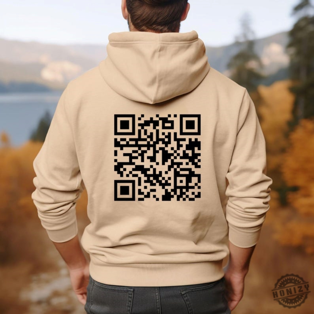 Fck You Qr Code Shirt Custom Qr Code Sweatshirt Sarcastic Gift For Friend Tshirt Adult Humor Hoodie Gift Sarcasm Fck You Qr Code Hoodie