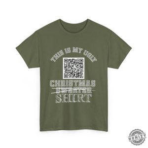 This Is My Ugly Christmas Sweater Funny Qr Code Tshirt honizy 4