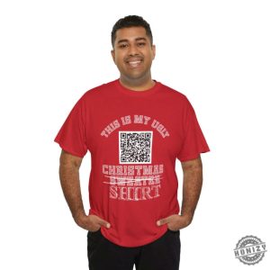 This Is My Ugly Christmas Sweater Funny Qr Code Tshirt honizy 5