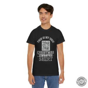 This Is My Ugly Christmas Sweater Funny Qr Code Tshirt honizy 7