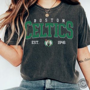 Vintage 90S Boston Celtics Tshirt Crewneck Boston Celtics Sweatshirt Vintage Style Boston Basketball Hoodie Boston Basketball Fan Gift honizy 2