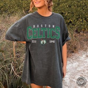 Vintage 90S Boston Celtics Tshirt Crewneck Boston Celtics Sweatshirt Vintage Style Boston Basketball Hoodie Boston Basketball Fan Gift honizy 5