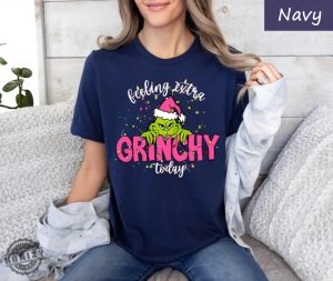 Grinch Christmas Sweatshirt Feeling Extra Grinchy Today Hoodie Christmas Shirts For Women Christmas Gift Holiday Sweater Xmas Tee honizy 2