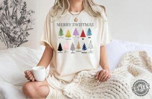 Merry Swiftmas Shirt Christmas Tree Crewneck Sweater Christmas Tree Tshirt Ts Fan Gift Song Lyric Hoodie Christmas Gift Tee honizy 2