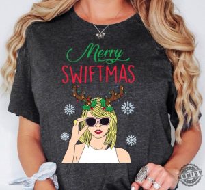 Merry Swiftmas Shirt Merry Swiftmas Crewneck Sweatshirt Christmas Swiftmas Shirt For Taylor Lovers Christmas 90S Movies Tshirt Ts Fan Gifts honizy 2